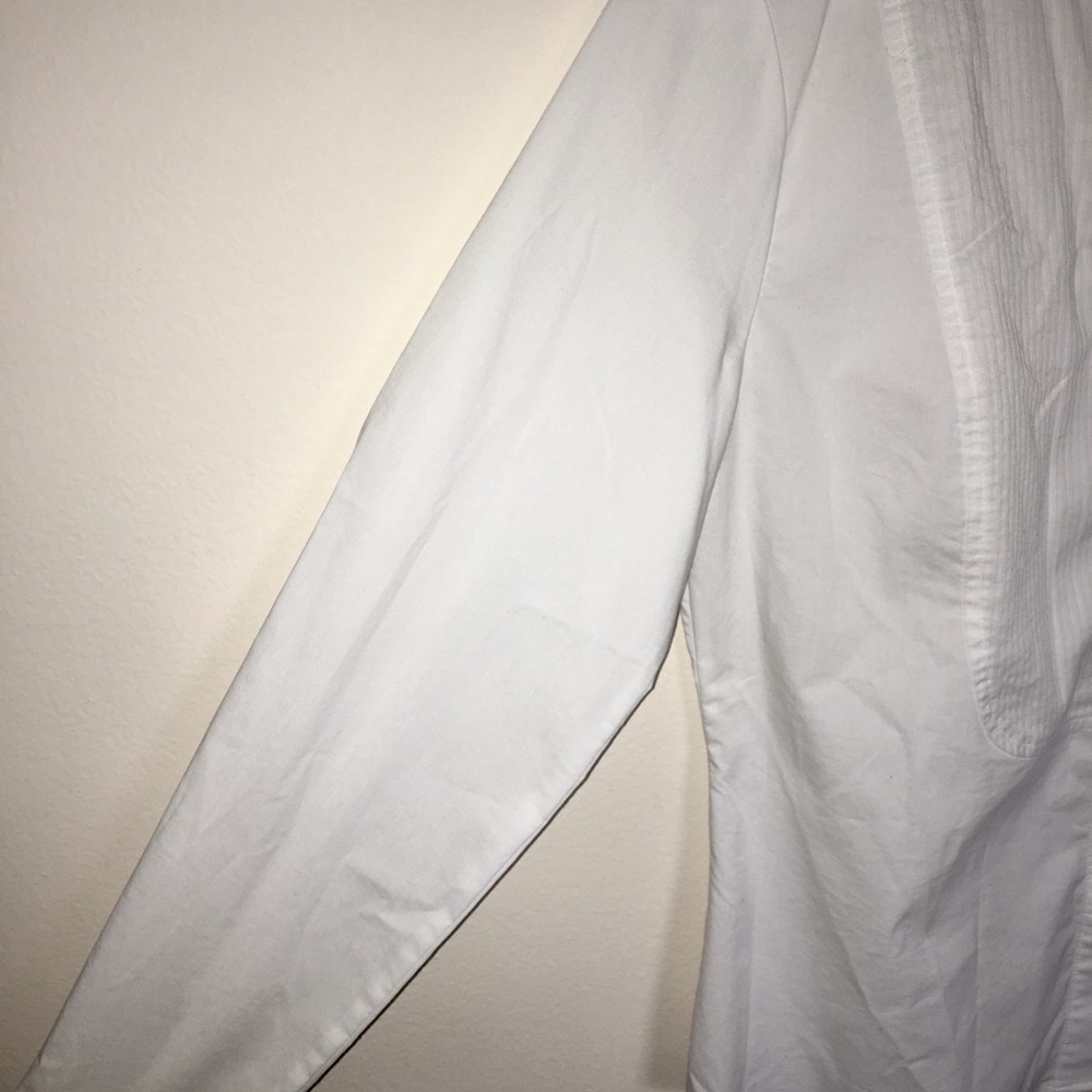 Worthington Stretch White Button Down Blouse - image 2